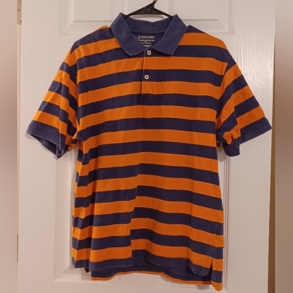 *Donating soon if not sold* Blue and Orange Large polo shirt